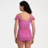 Women's LE x T and T The Tegan Ruffle Midkini Set, Back