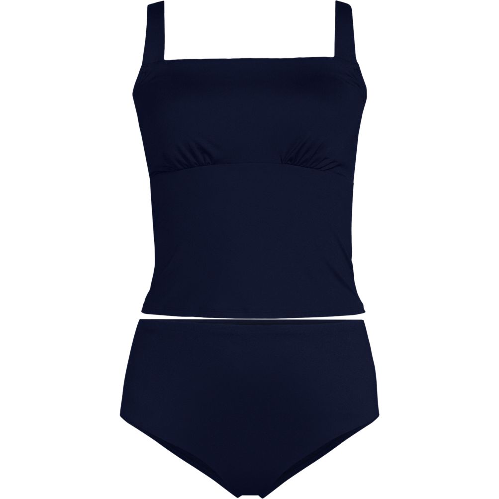 Women's LE x T and T The Tiffany Square Neck Midkini Set | Lands' End