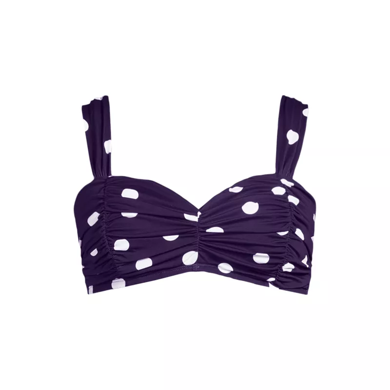 Women's Slender Lite Sweetheart Shirred Bikini Top, Front