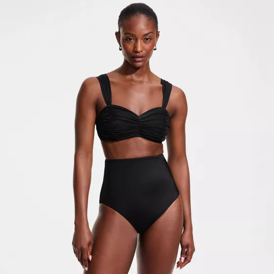 Women's Slender Lite Sweetheart Shirred Bikini Top - primary