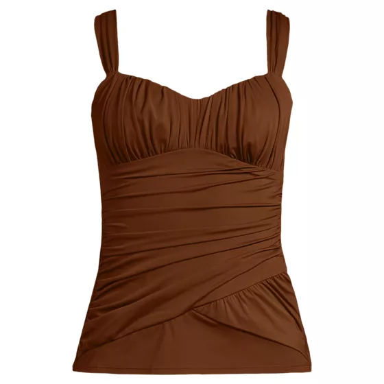 Women's Slender Lite Sweetheart Shirred Tankini - primary