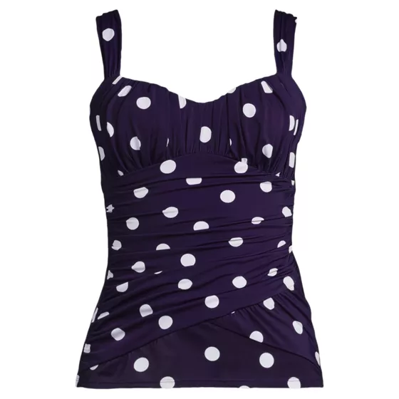 Women's Slender Lite Sweetheart Shirred Tankini - primary