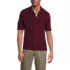 Men's Short Sleeve Lightweight Button Through Polo, Front