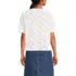 Women's Short Sleeve Eyelet Crewneck T-Shirt, Back