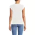 Women's Cap Sleeve Eyelet Pintuck Swing Top, Back