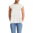 Women's Cap Sleeve Eyelet Pintuck Swing Top, Front