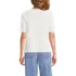 Women's Elbow Sleeve Lightweight Jersey Pintuck Square Neck Top, Back