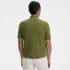 Men's Short Sleeve Striped Button Through Sweater Polo, Back