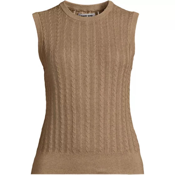 Women's Cotton Pointelle Shell Sweater - primary