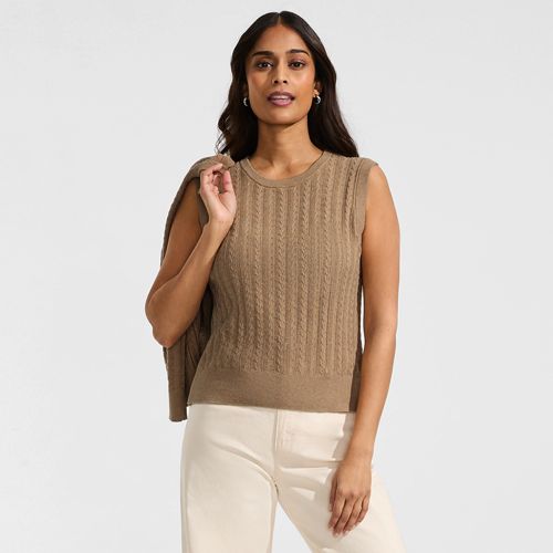 Women's Cotton Pointelle Shell Sweater - image 5