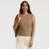 Women's Cotton Pointelle Shell Sweater, alternative image