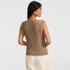 Women's Cotton Pointelle Shell Sweater, Back