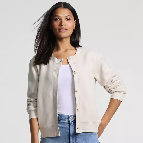 Women's Long Sleeve Serious Sweats Cardigan Sweatshirt - primary