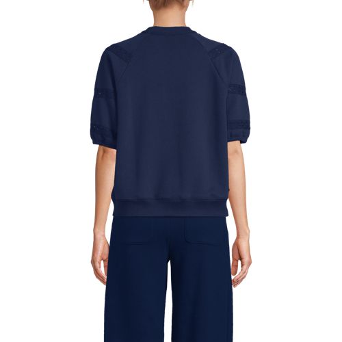 Women's Serious Sweats Puff Lace Sleeve Sweatshirt - image 3