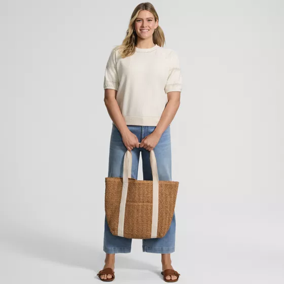Women's Serious Sweats Puff Lace Sleeve Sweatshirt - primary