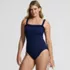 Women's Tugless Pleated Ruffle One Piece, alternative image