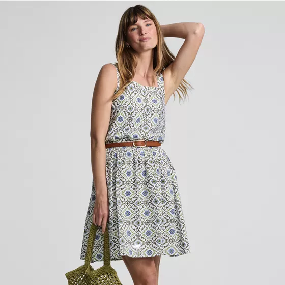 Women's Poplin Printed Mini Skirt - primary