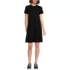 Women's Cotton Jersey Crew Neck T Shirt Dress, Front