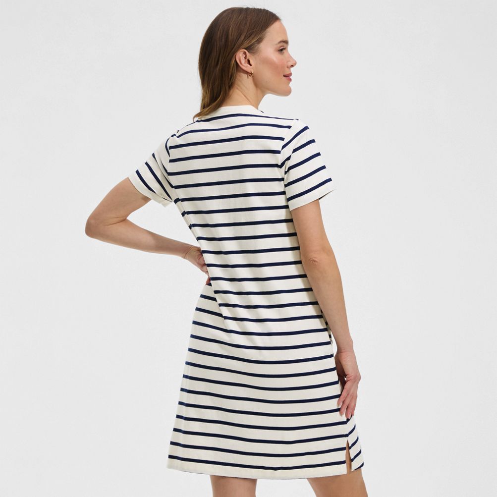 cotton jersey t shirt dress Faherty Women's Recycled Cotton Jersey T-Shirt Dress