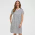 Women's Cotton Jersey Crew Neck T Shirt Dress, Front