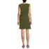 Women's Cotton Jersey Shoulder Tie Belted Mini Dress, Back