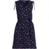 Women's Cotton Jersey Shoulder Tie Belted Mini Dress, Front