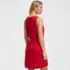 Women's Cotton Jersey Crew Neck Sleeveless Shift Dress, Back