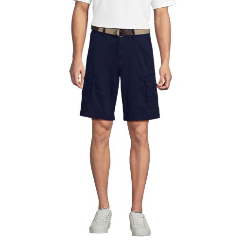  Lands' End Cargo-shorts Mit Gürtel, Herren, Größe:46 Regular, Blau, By Lands' End 
