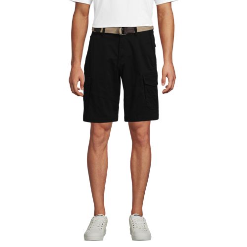  Lands' End Cargo-shorts Mit Gürtel, Herren, Größe:46 Regular, Schwarz, By Lands' End 