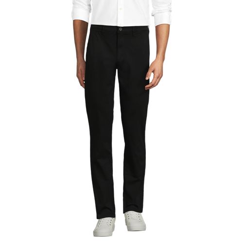  Lands' End Slim Fit Chinohose, Herren, Größe:46 76 Regular, Schwarz, Baumwolle/baumwoll-mischung, By Lands' End 