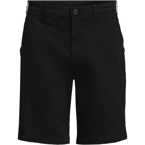 Slim Fit Chino Shorts, Men, size: 32, regular, Black, by Lands' End