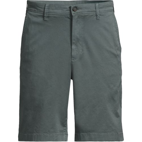 Slim Fit Chino Shorts, Men, size: 34, regular, Green, by Lands' End