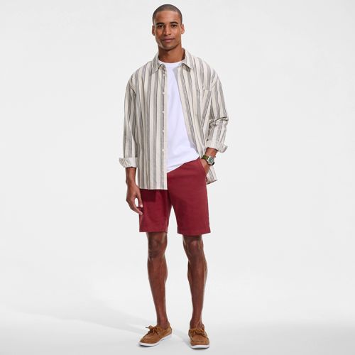 Slim Fit Chino Shorts, Men, size: 42, regular, Brown, by Lands' End