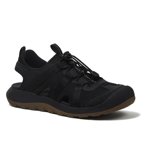 Lands\' End‎ Men\'s Black Leather Low-Top All-Weather Shoes – Size 10EE ?? Men main image 2