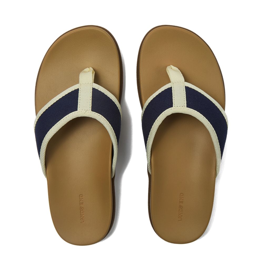 Women's All Day Comfort Canvas Flip Flops | Lands' End