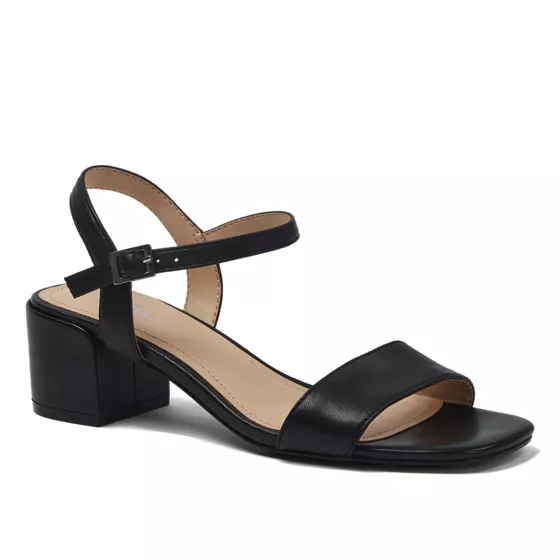 Women's Essential Leather Block Heels - primary