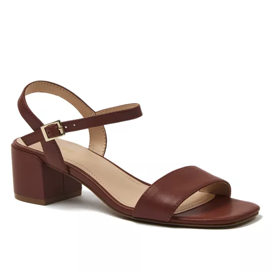 Women's Essential Leather Block Heels - primary