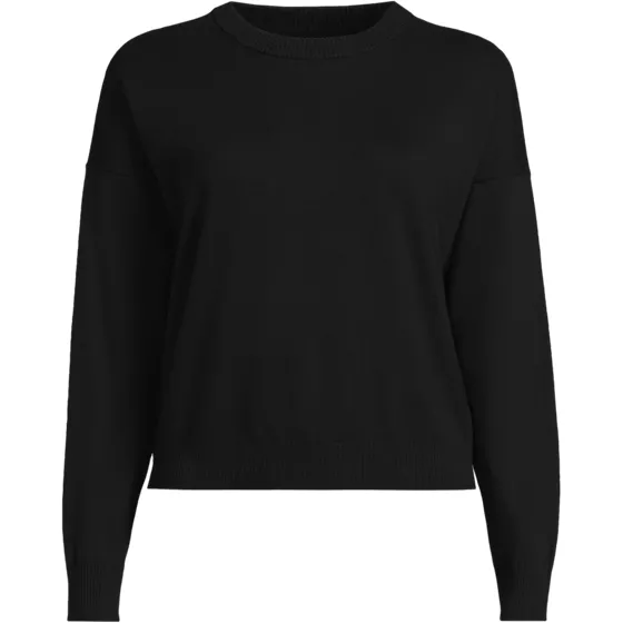 Women's Cotton Wedge Crew Neck Sweater - primary