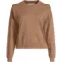 Women's Cotton Wedge Crew Neck Sweater, Front