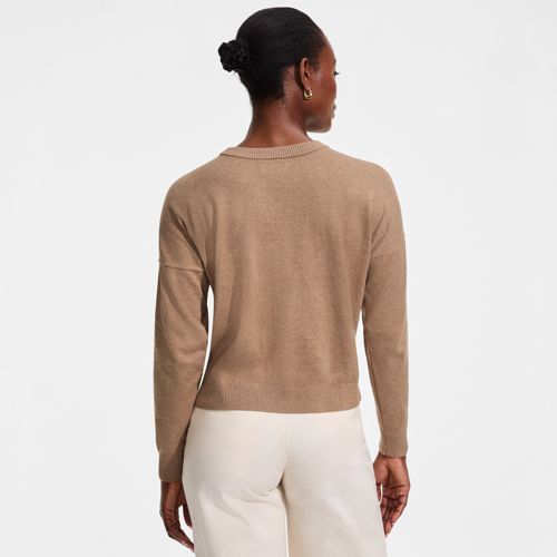 Women's Cotton Wedge Crew Neck Sweater - image 2