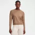 Women's Cotton Wedge Crew Neck Sweater, Front