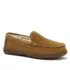 Women's Fuzzy Lined Suede Moccasin Slippers, alternative image