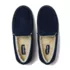 Women's Fuzzy Lined Suede Moccasin Slippers, alternative image