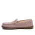 Women's Fuzzy Lined Suede Moccasin Slippers, alternative image