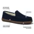 Women's Fuzzy Lined Suede Moccasin Slippers, alternative image