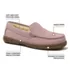 Women's Fuzzy Lined Suede Moccasin Slippers, alternative image