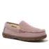 Kids Fuzzy Lined Suede Moccasin Slippers, alternative image