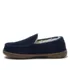Kids Fuzzy Lined Suede Moccasin Slippers, alternative image