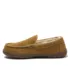Kids Fuzzy Lined Suede Moccasin Slippers, alternative image