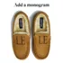 Kids Fuzzy Lined Suede Moccasin Slippers, alternative image